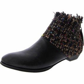 50/50 II Womens Pointed Toe Mixed Media Mid-Calf Boots Womens Dress Boots for less