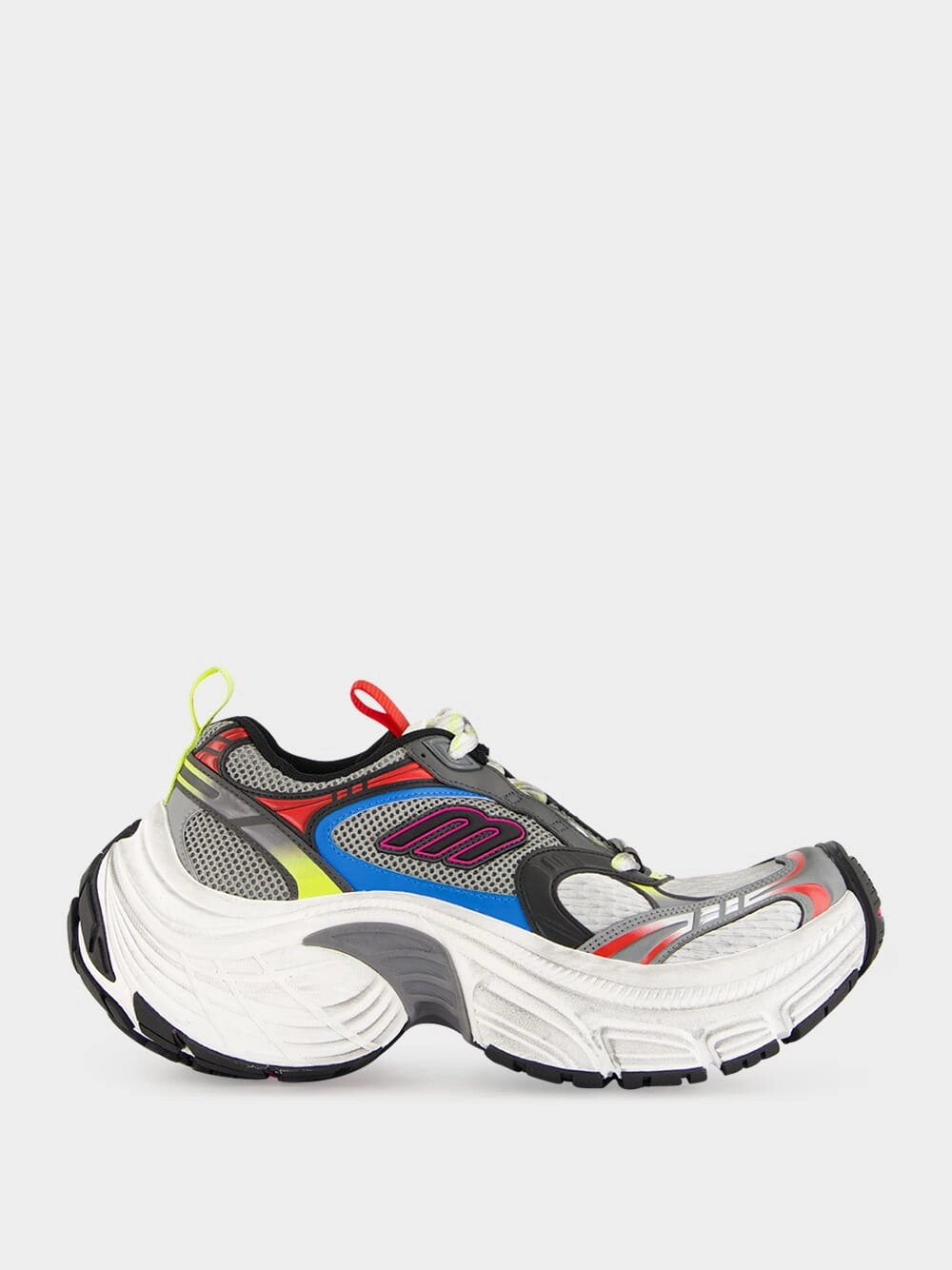 6XL Mesh Sneakers in Black White Multicolour Promo deal Mens Sneakers
