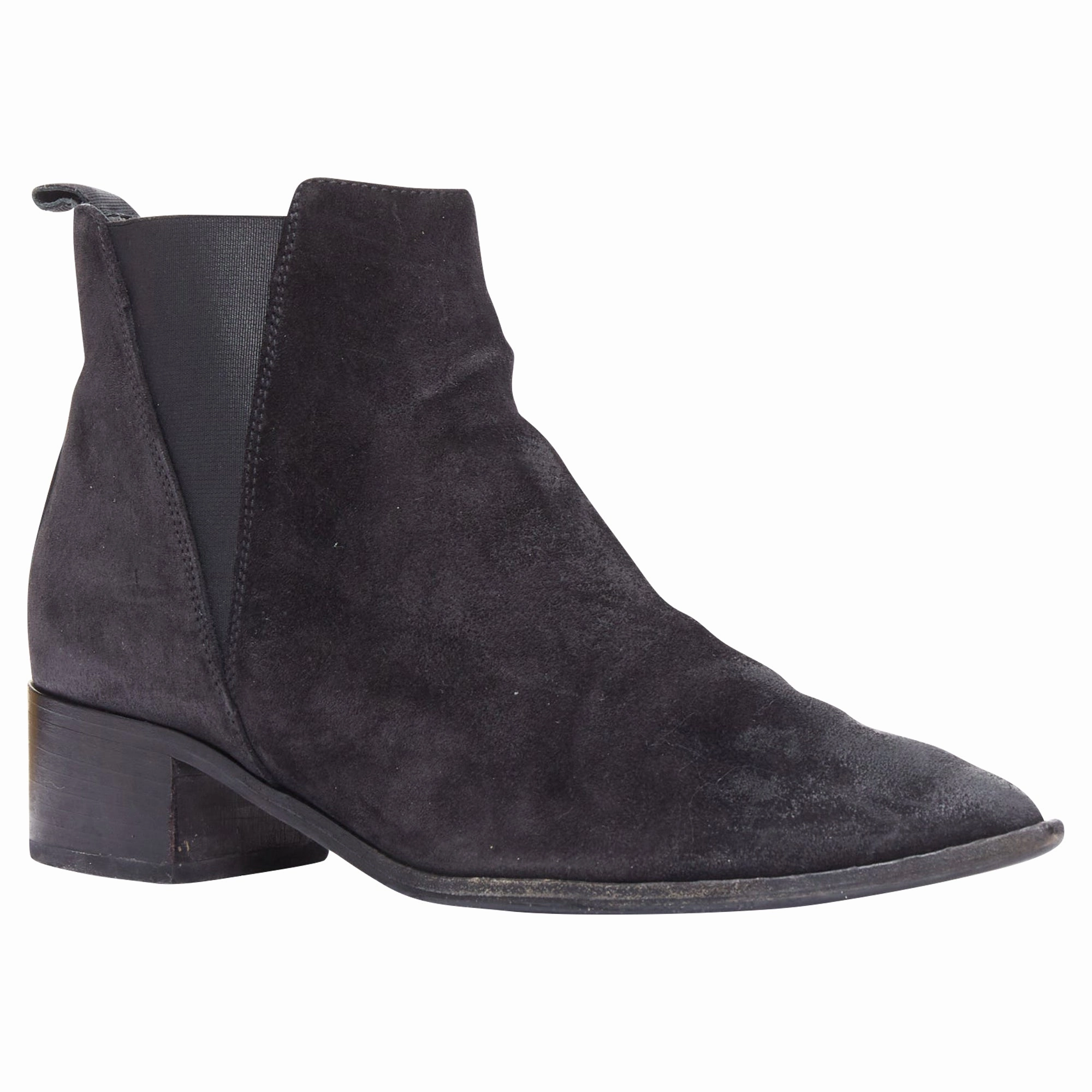 Acne Studios Jensen suede geometric gusset boots