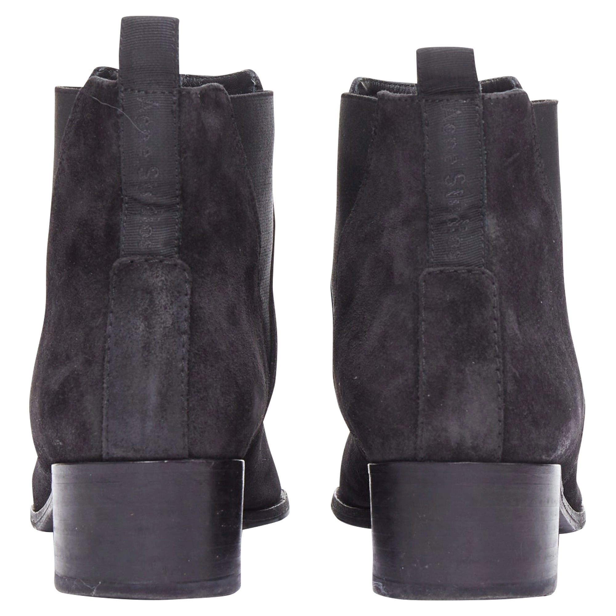 Acne Studios Jensen suede geometric gusset boots
