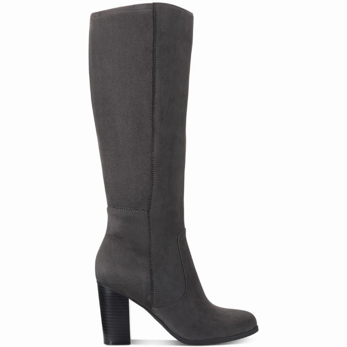 Addyy Womens Microsuede Pull On Knee-High Boots