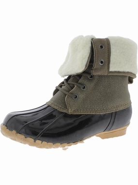 Adele Womens Leather Faux Fur Winter & Snow Boots Hot sale Womens Boots
