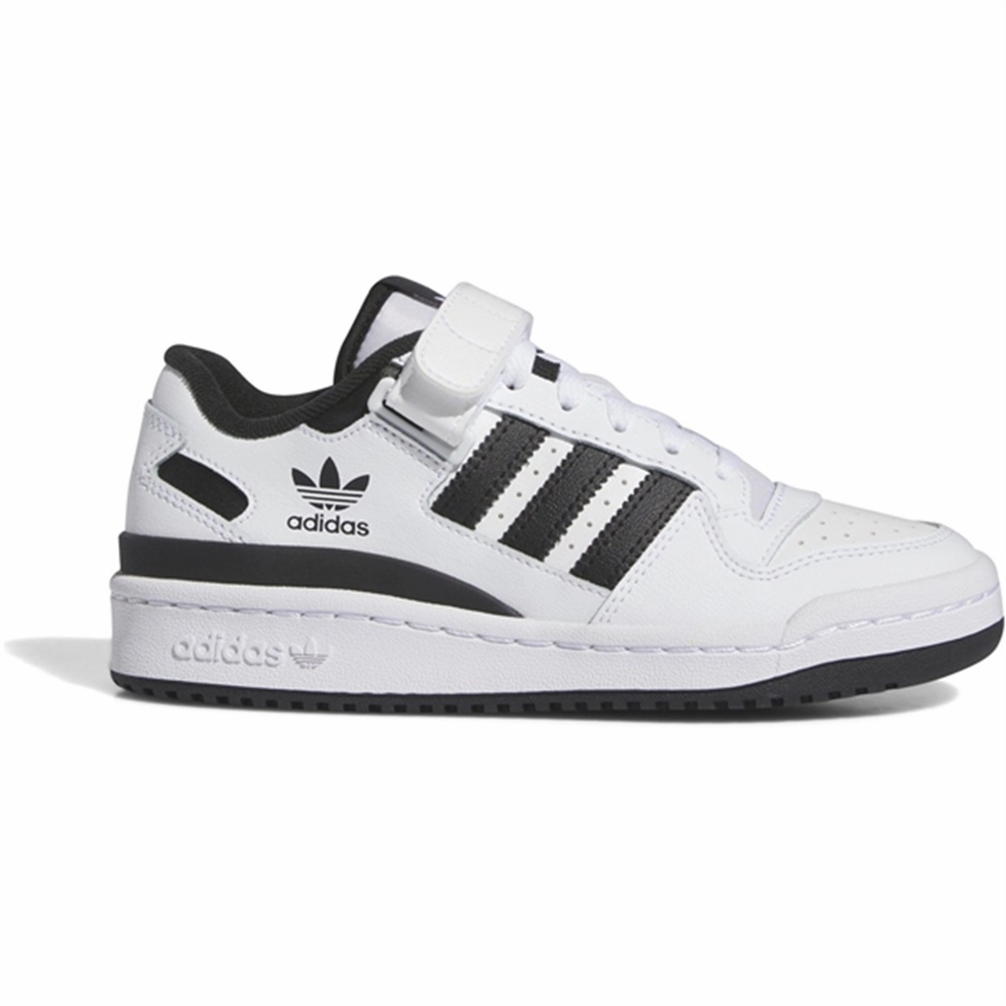 adidas Basketball Forum Low C Junior Sneakers White / Core Black Kids Sneakers with Laces sale