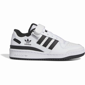 adidas Basketball Forum Low C Junior Sneakers White / Core Black Kids Sneakers with Laces sale