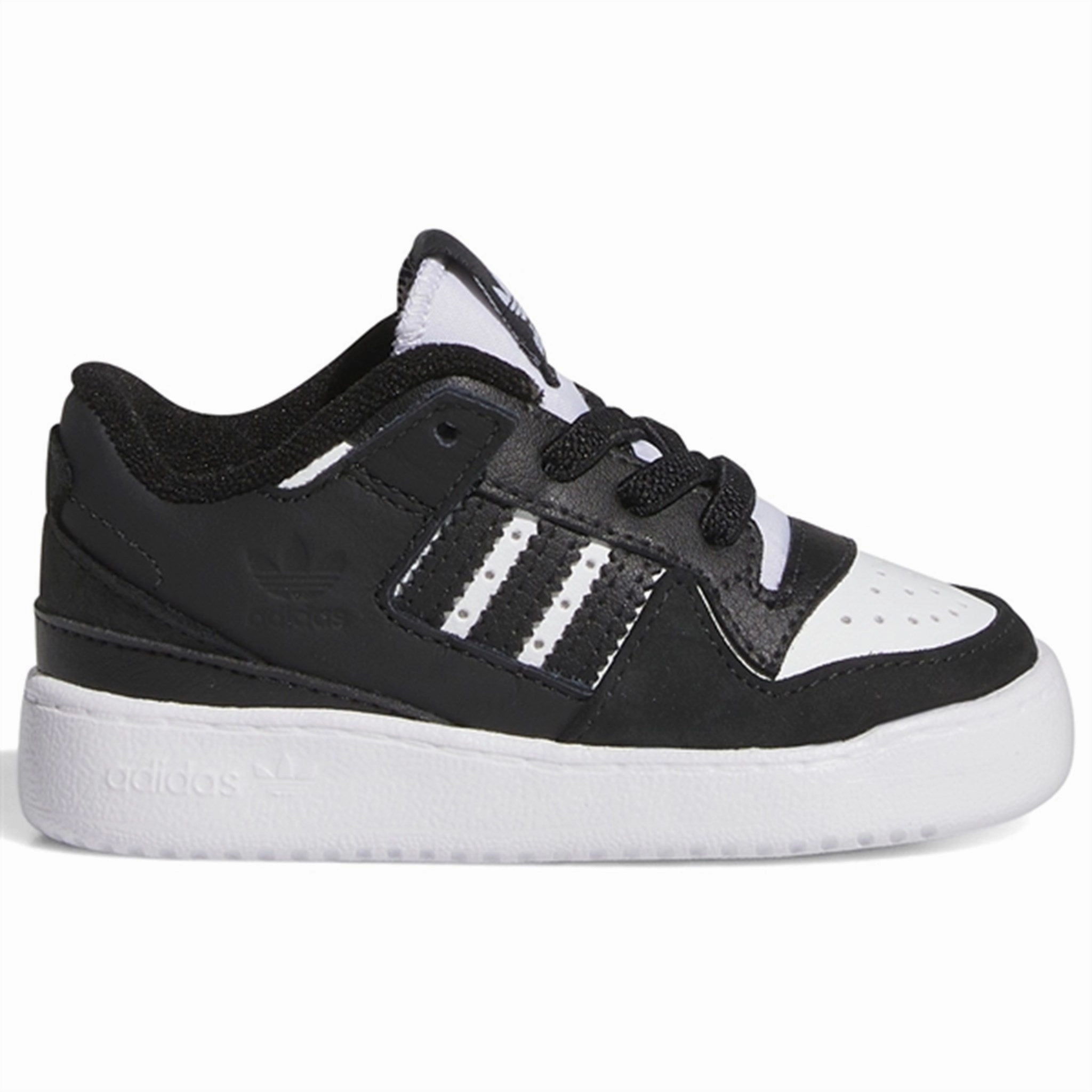 adidas Basketball Forum Low Sneakers Core Black / White Kids Sneakers with Laces sale