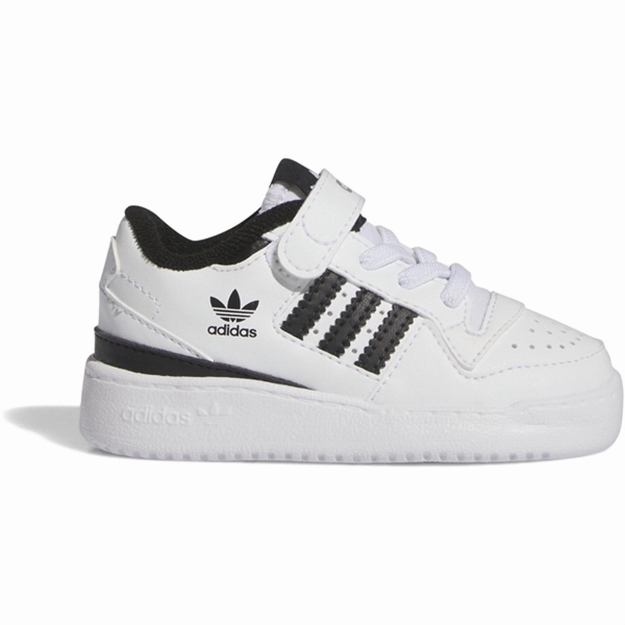 adidas Forum Low Shoe Black/White Kids Sneakers with Laces sale