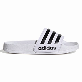 adidas Originals Adilette Pool Slide White / Core Black Water Sandals for Kids discount