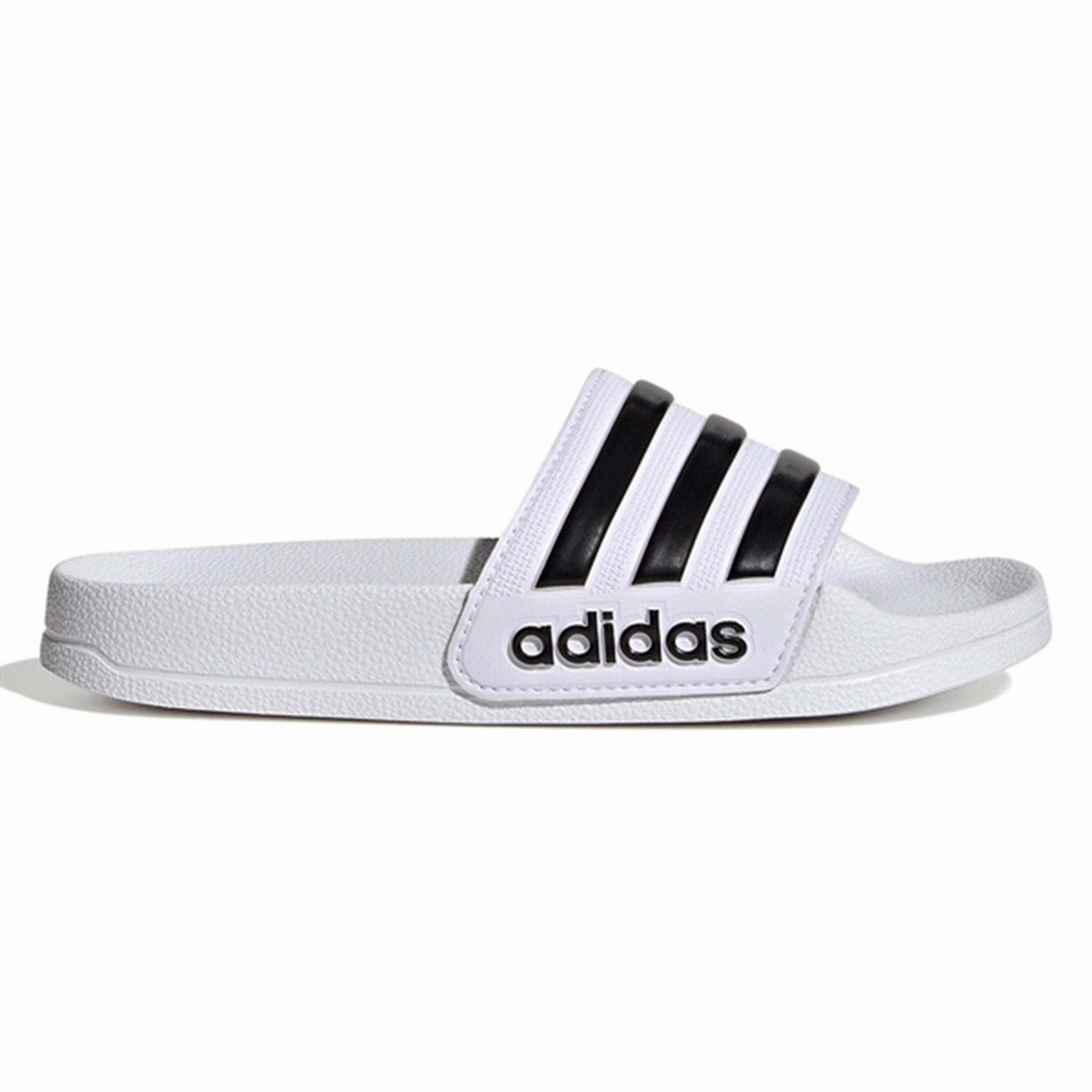 adidas Originals Adilette Pool Slide White / Core Black Water Sandals for Kids discount