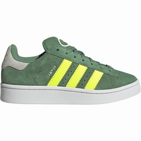 adidas Originals CAMPUS 00s J Sneakers Preloved Green / Solar Yellow / Cloud White Kids Sneakers with Laces sale