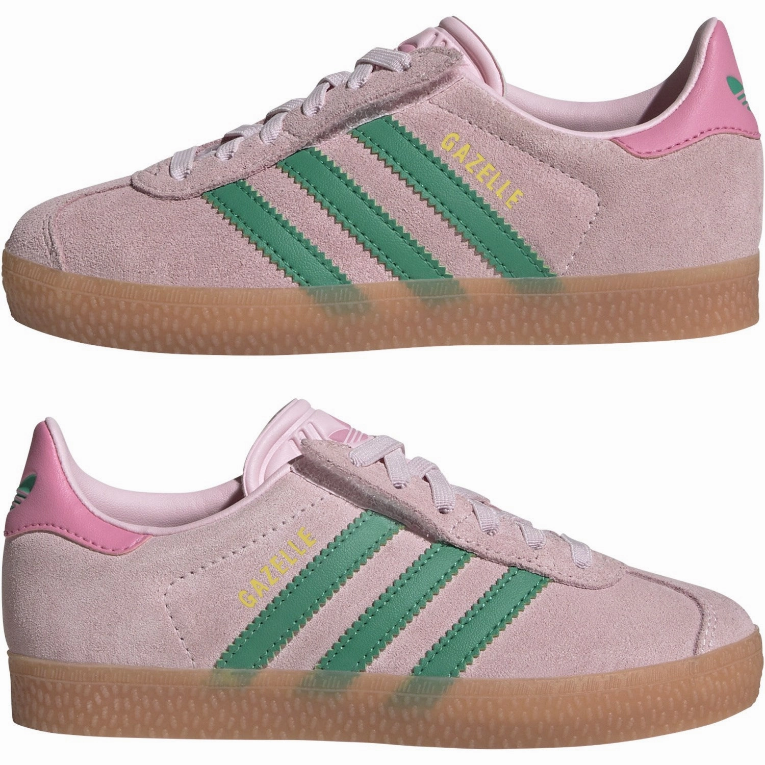 adidas Originals Clear Pink/Court Green/Bliss Pink Gazelle Cf El C Sneakers