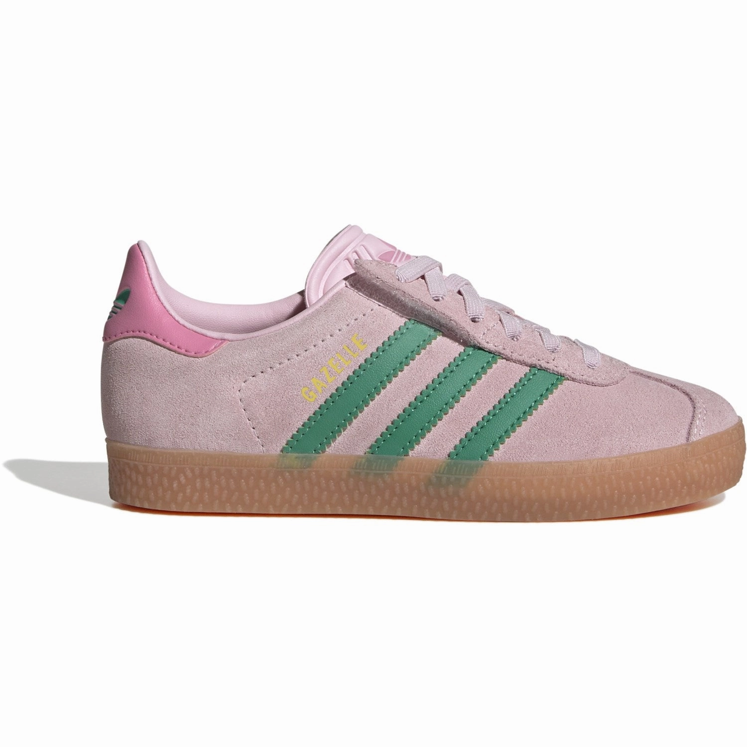 adidas Originals Clear Pink/Court Green/Bliss Pink Gazelle Cf El C Sneakers Kids Sneakers with Laces sale