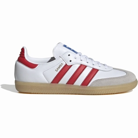 adidas Originals Cloud White/Collegiate Red/Gum Samba Og J Sneakers Kids Sneakers with Laces sale