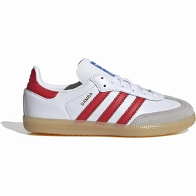 adidas Originals Cloud White/Collegred/Gum3 Samba Og C Sneakers Kids Sneakers with Laces sale