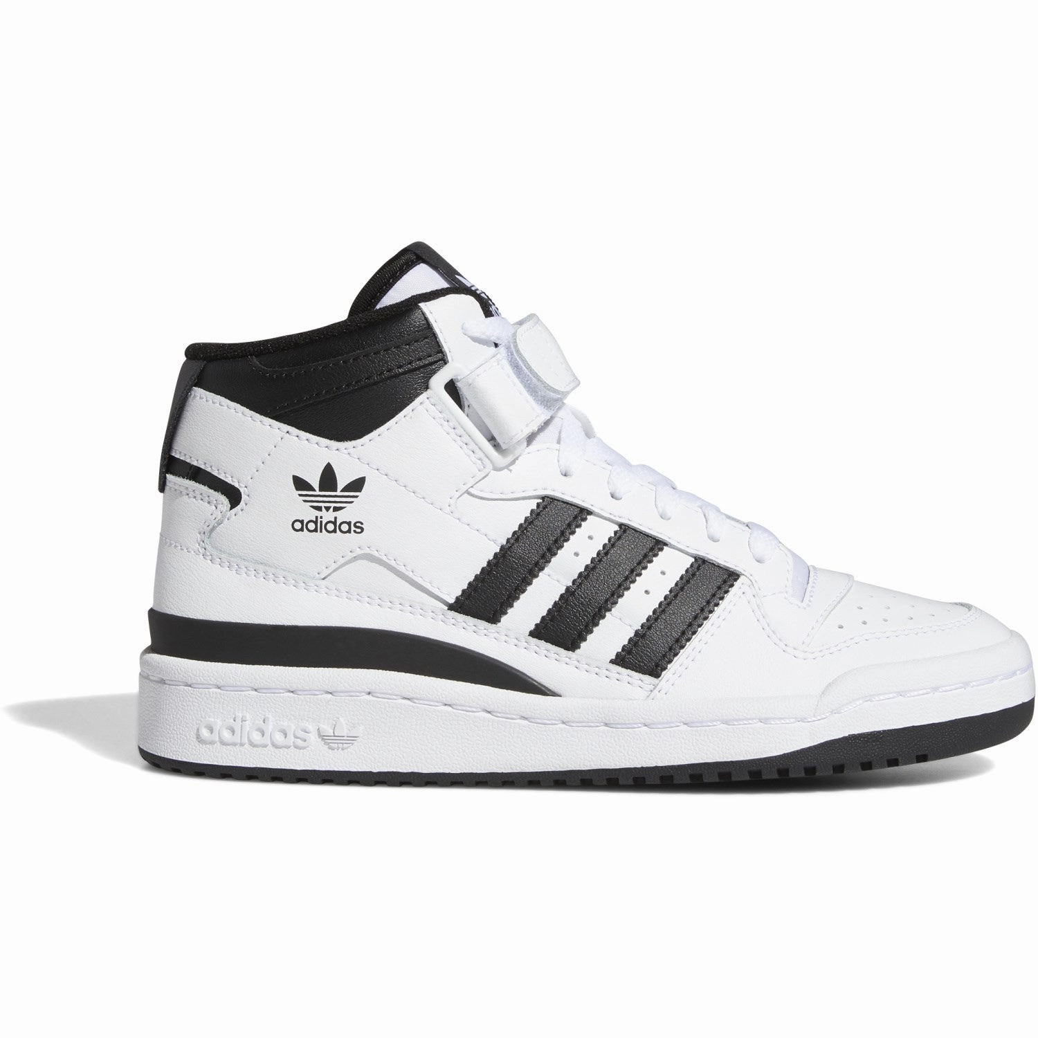 adidas Originals Cloud White/Core Black/Cloud White Forum Mid J Sneakers Kids Sneakers with Laces sale