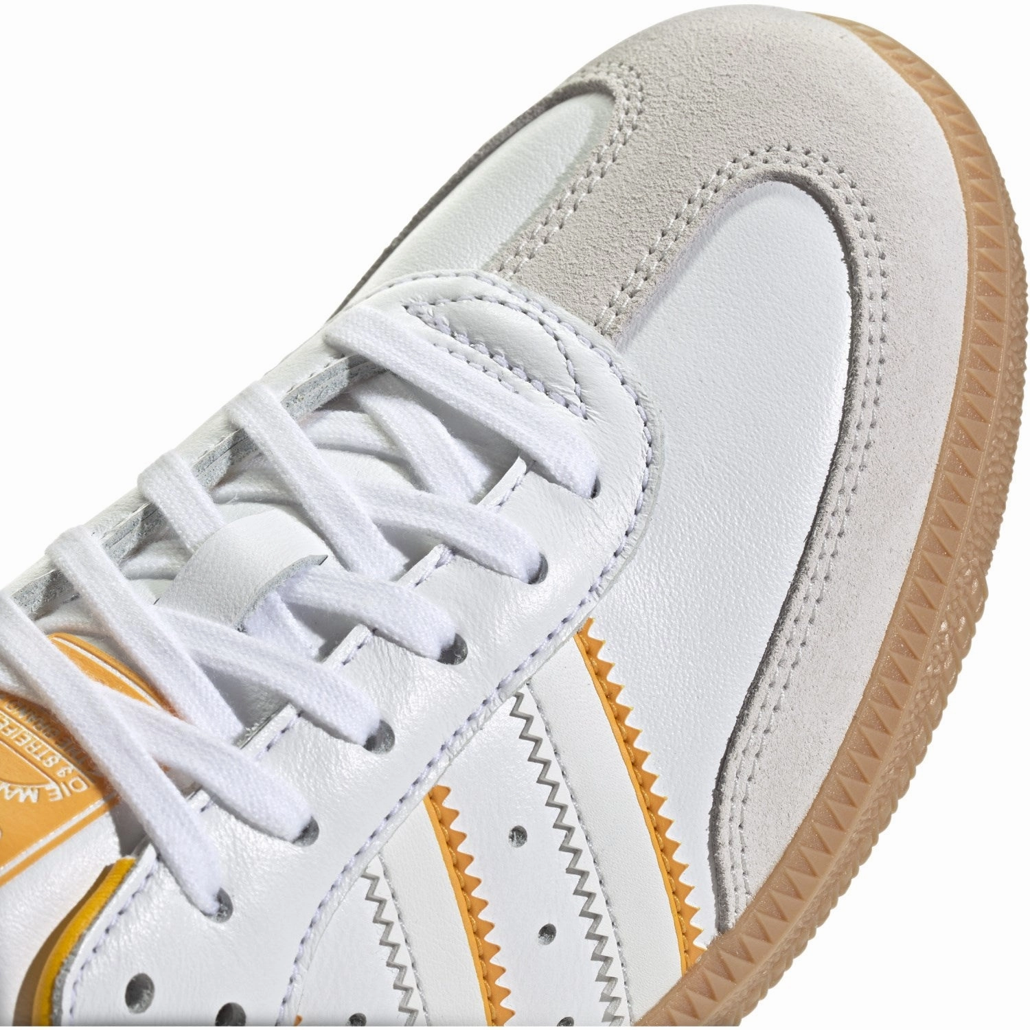 adidas Originals Cloud White/Crystal White/Crew Yellow Samba Og J Sneakers