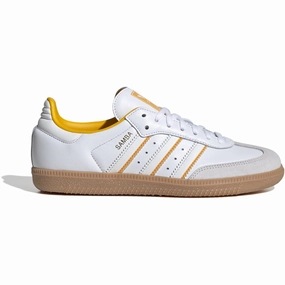 adidas Originals Cloud White/Crystal White/Crew Yellow Samba Og J Sneakers Kids Sneakers with Laces sale