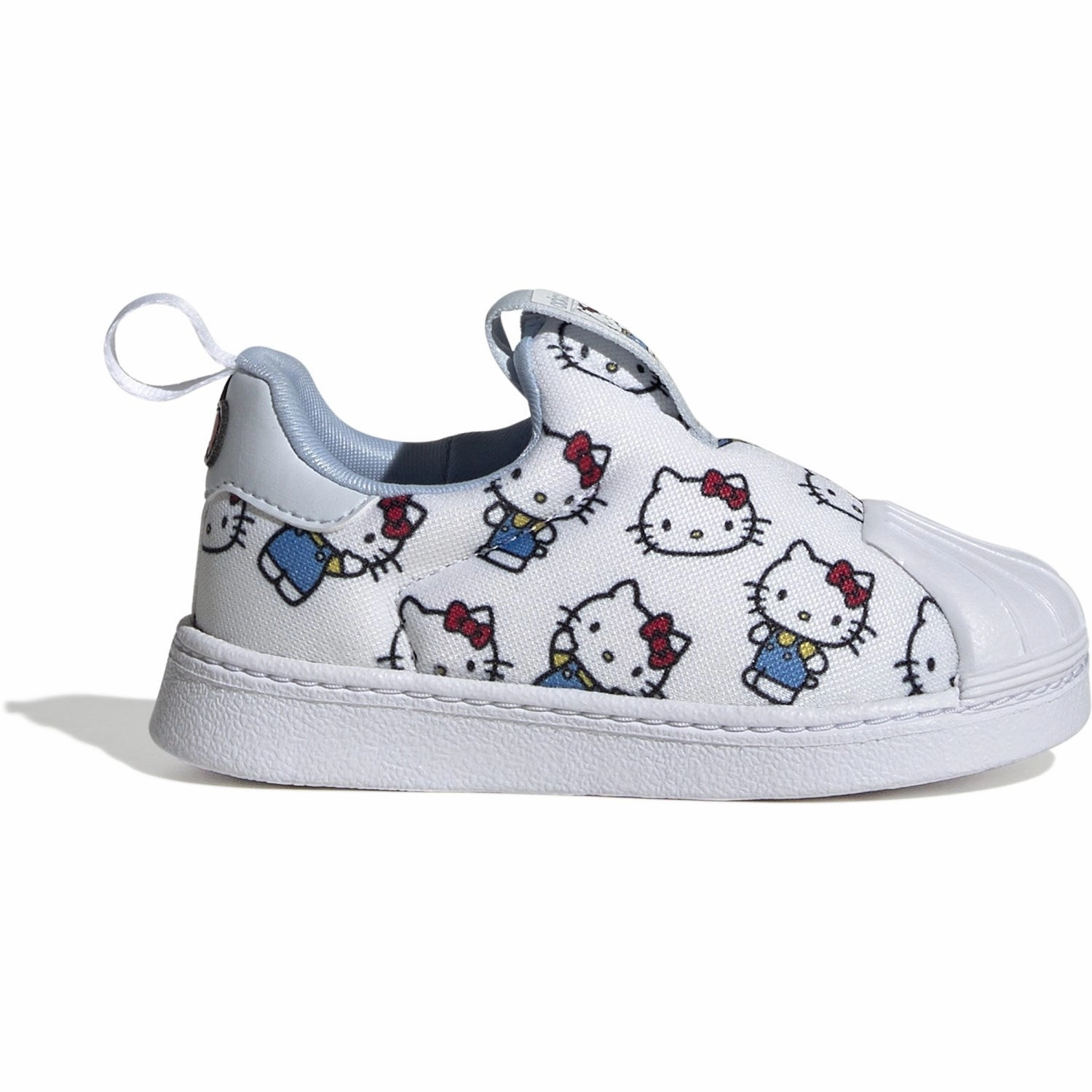 adidas Originals Cloud White/Halo Blue/Glow Blue Superstar 360 I Sneakers Kids Velcro Sneakers discount