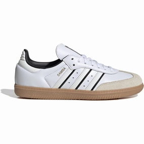 adidas Originals Cloud White/Off White/Core Black Samba Og J Sneakers Kids Sneakers with Laces sale