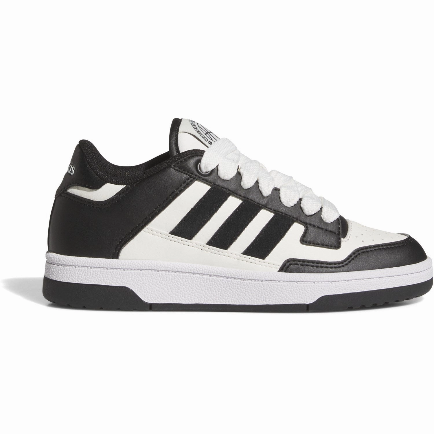 adidas Originals Core Black/Cloud White/Ftwr White Rapid Court Low J Sneakers Kids Sneakers with Laces sale