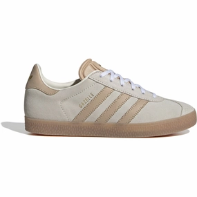 adidas Originals Cream White/Magic Beige/Gum 3 Gazelle J Sneakers Kids Sneakers with Laces sale