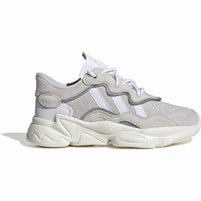 adidas Originals Crystal White/Cloud White/Off White Ozweego C Sneakers Kids Sneakers with Laces sale