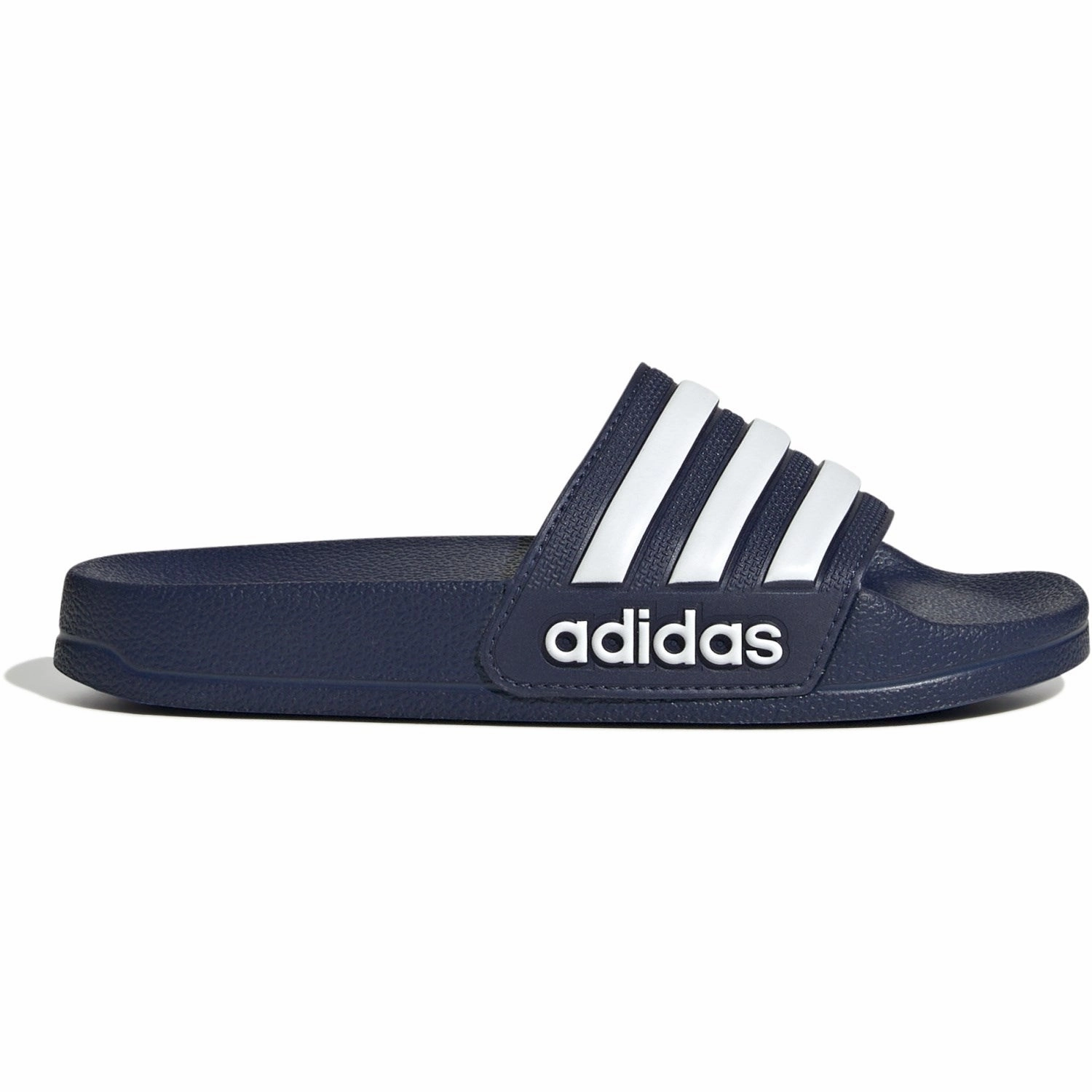 adidas Originals Dark Blue/Ftwr White/Dark Blue Adilette Shower K Slides Flip-Flops for Kids sale