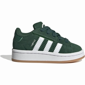 adidas Originals Dark Green / Cloud White / Gum Campus 00S Cf El I Sneakers Kids Sneakers with Laces sale