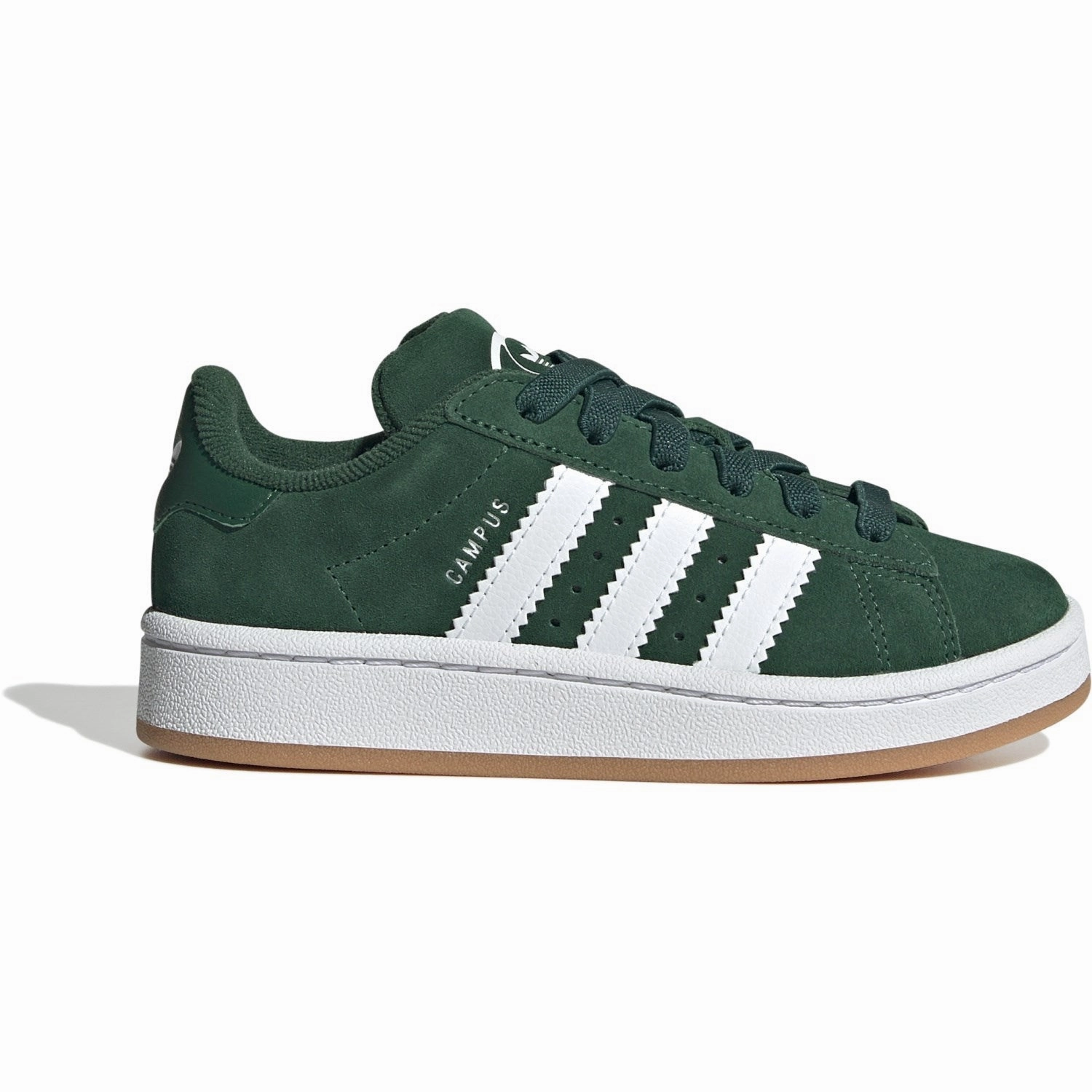 adidas Originals Dark Green / Cloud White / Gum Campus 00S El C Sneakers Kids Sneakers with Laces sale
