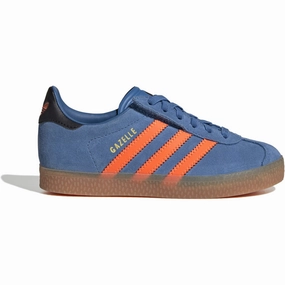adidas Originals Focus Blue/Solar Orange/Core Black Gazelle Cf El C Sneakers Kids Sneakers with Laces sale
