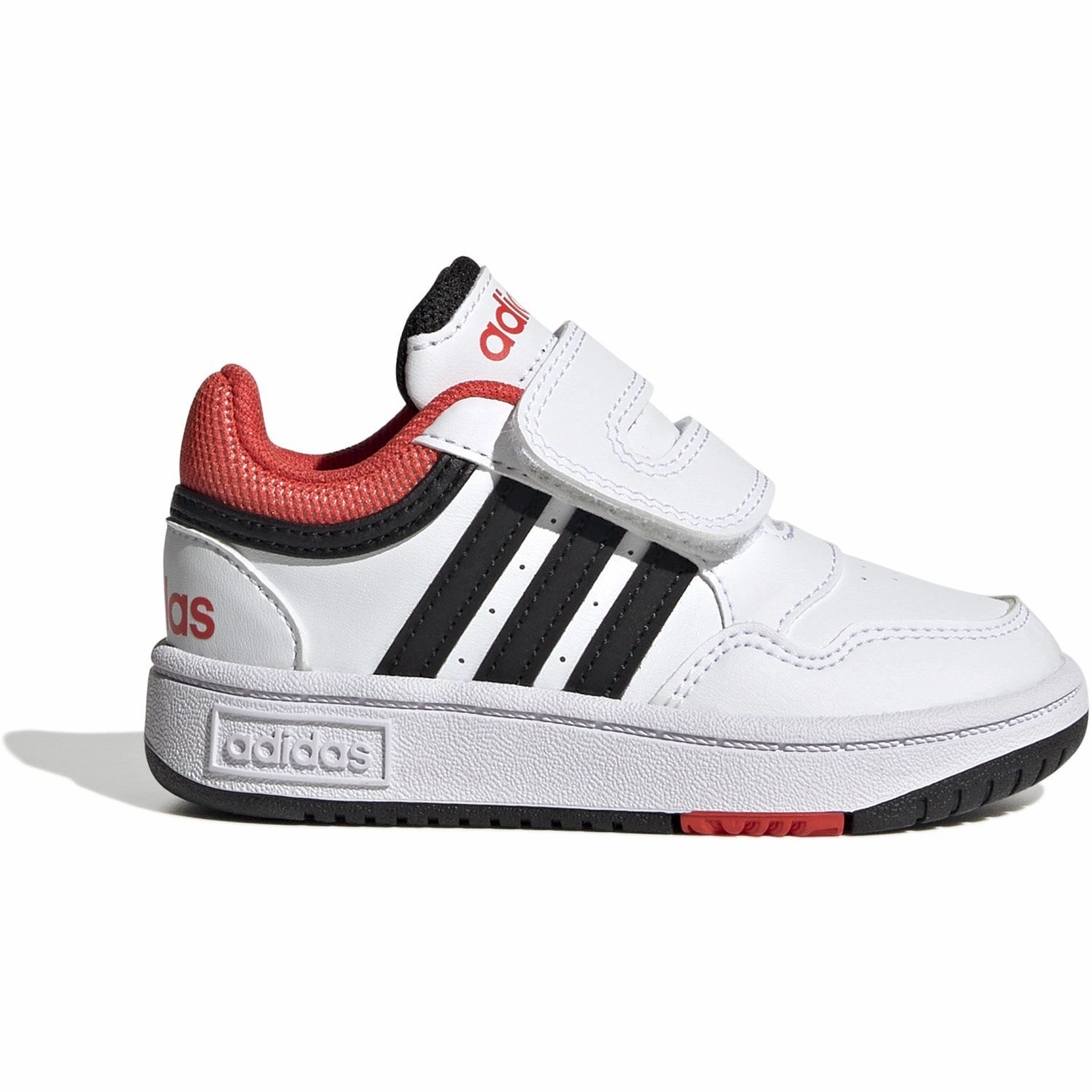 adidas Originals Ftwr White/Core Black/Bright Red Hoops 3.0 Cf I Sneakers Kids Velcro Sneakers discount