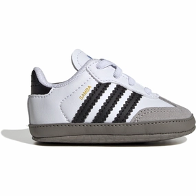 adidas Originals Ftwr White/Core Black/Clear Granite Samba Crib Sneakers Kids Sneakers with Laces sale