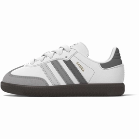 adidas Originals Ftwr White/Grey One/Grey Three Samba Og El I Sneakers Kids Sneakers with Laces sale