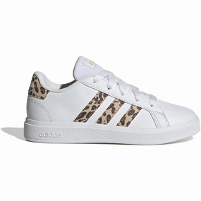 adidas Originals Ftwr White/Magic Beige/Matte Gold Grand Court 2.0 K Sneakers Kids Sneakers with Laces sale