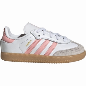 adidas Originals Ftwr White/Semi Pink Spark/Gum 3 Samba Og El I Sneakers Kids Sneakers with Laces sale