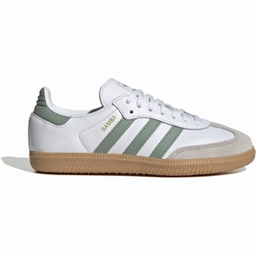 adidas Originals Ftwr White/Silver Green/Gum 3 Samba Og J Sneakers Kids Sneakers with Laces sale