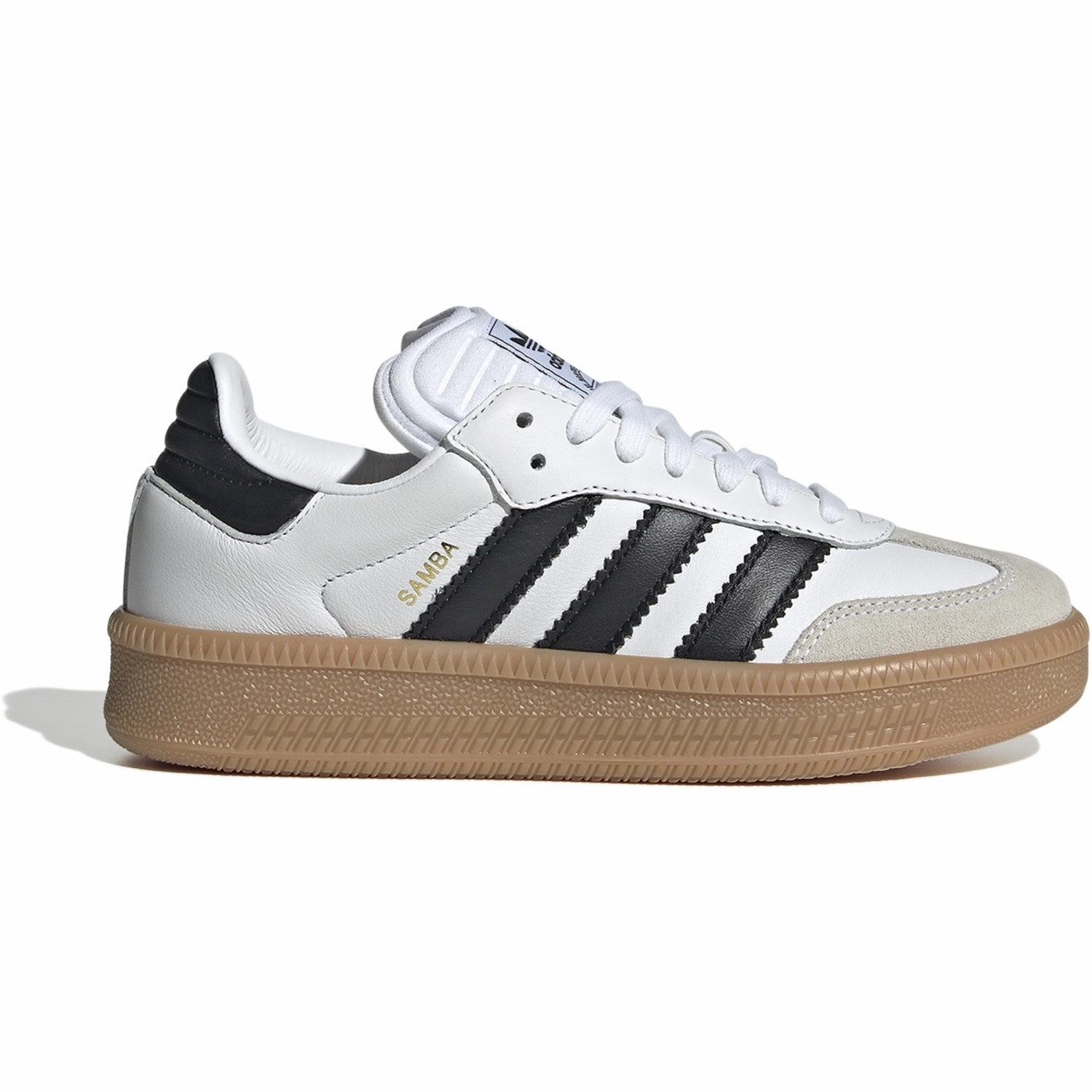 adidas Originals Ftwwht/Cblack/Gum3 Samba Xlg J Sneakers Kids Sneakers with Laces sale