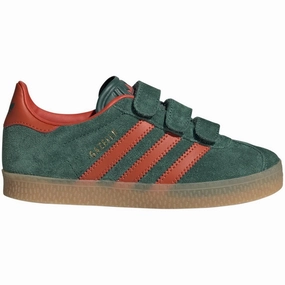 adidas Originals GAZELLE CF C Sneakers Collegiate Green / Preloved Red / Gum Kids Velcro Sneakers discount