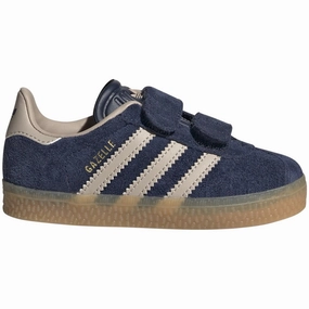 adidas Originals GAZELLE CF I Sneakers Night Indigo / Wonder Taupe / Gum Kids Velcro Sneakers discount