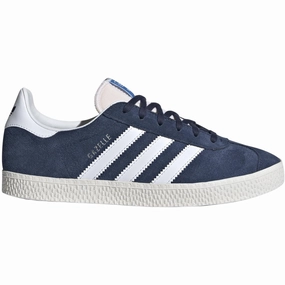adidas Originals GAZELLE J Sneakers Night Indigo / Cloud White / Cloud White Kids Sneakers with Laces sale