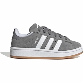 adidas Originals Grey Three/Cloud White/Gum Campus 00S El C Sneakers Kids Sneakers with Laces sale