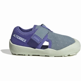 adidas Originals Magic Grey/Semi Cobalt Blue/Semi Cobalt Blue Terrex Captain Toey I Sandal Kids Closed Toe Sandals promo