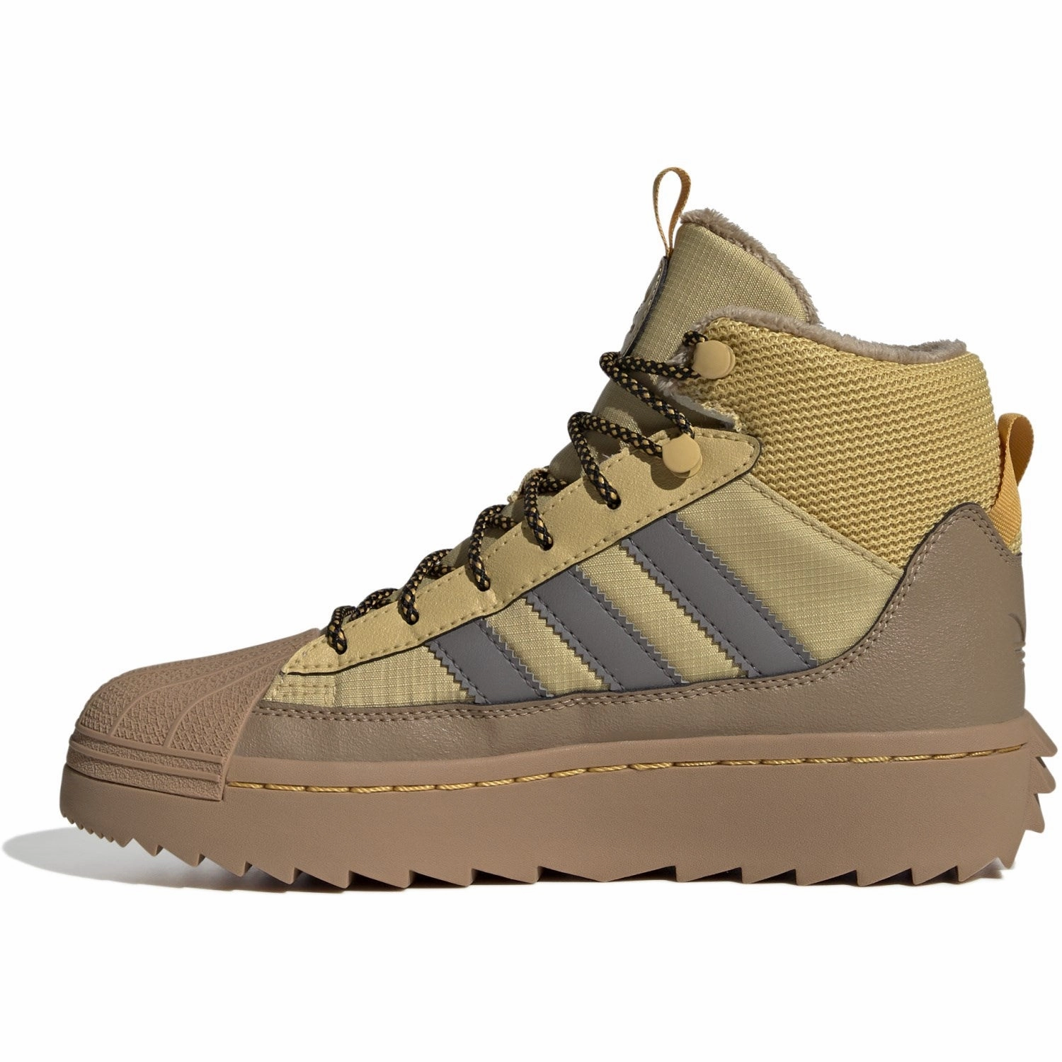 adidas Originals Oat/Charcoal/Core Black Superstar Winter Trek J Boots