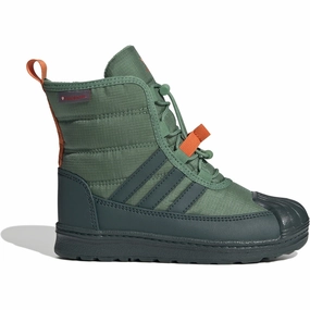 adidas Originals Preloved Green/Mineral Green/Orange Superstar 360 Boot 2.0 C Bootr Cheap Kids Winter Footwear