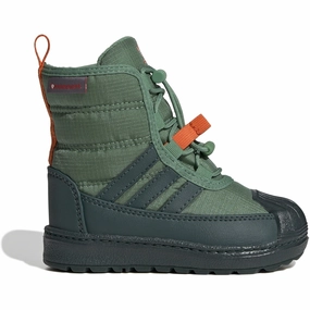 adidas Originals Preloved Green/Mineral Green/Orange Superstar 360 Boot 2.0 I Bootr Cheap Kids Winter Footwear