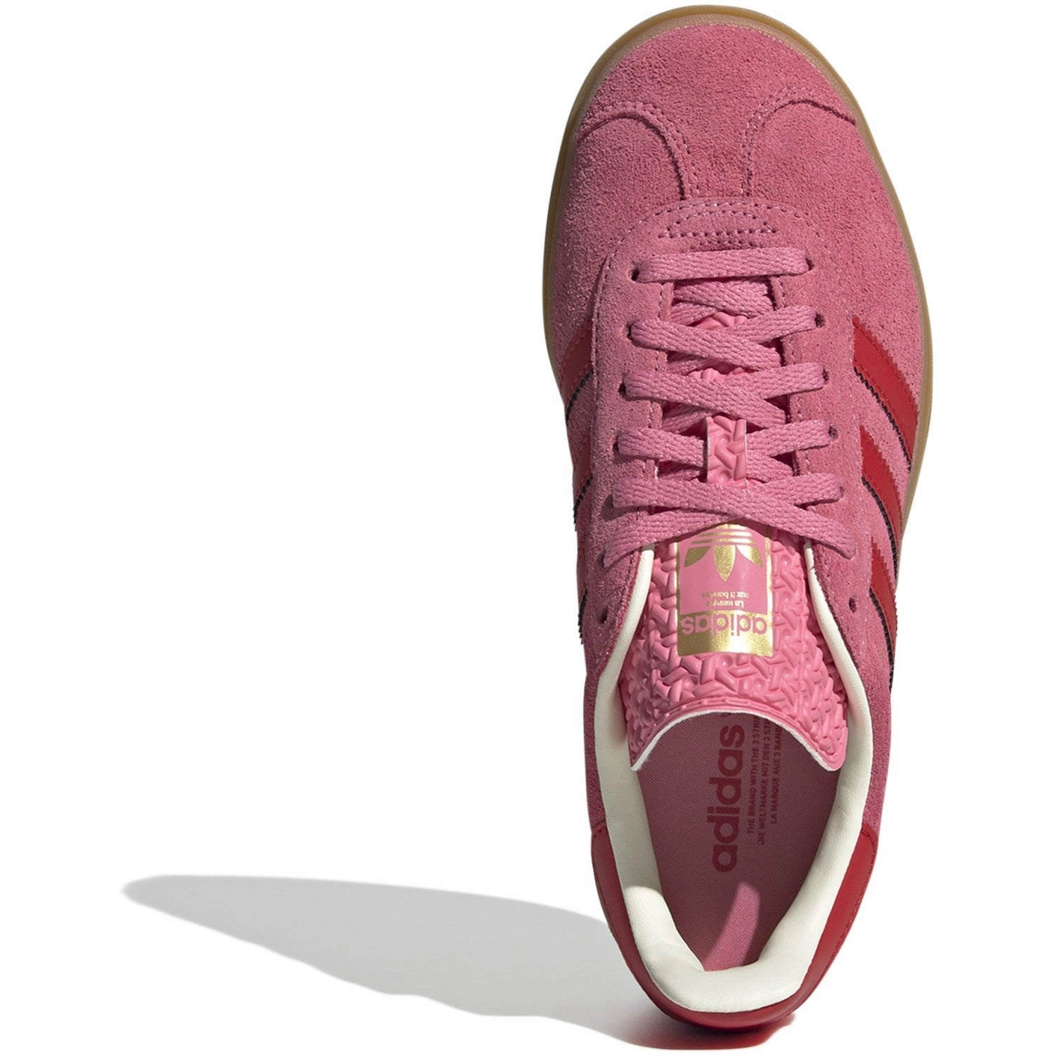 adidas Originals Rose Tone/Better Scarlet/Cream White Gazelle Bold J Sneakers