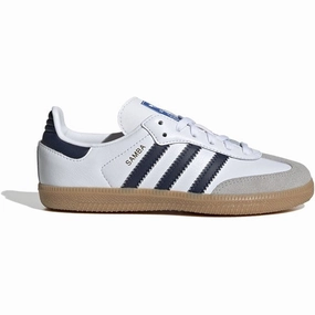 adidas Originals SAMBA OG C Sneakers Cloud White / Night Indigo / Gum Kids Sneakers with Laces sale