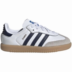 adidas Originals SAMBA OG EL I Sneakers Cloud White / Night Indigo / Gum Kids Sneakers with Laces sale