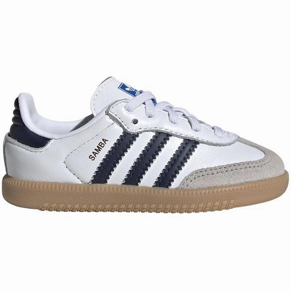 adidas Originals SAMBA OG EL I Sneakers Cloud White / Night Indigo / Gum Kids Sneakers with Laces sale
