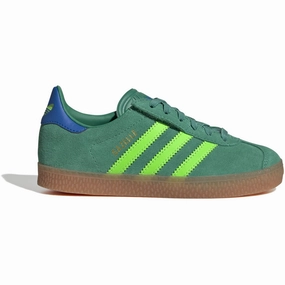 adidas Originals Semi Court Green/Solar Green/Bluebird Gazelle Cf El C Sneakers Kids Sneakers with Laces sale