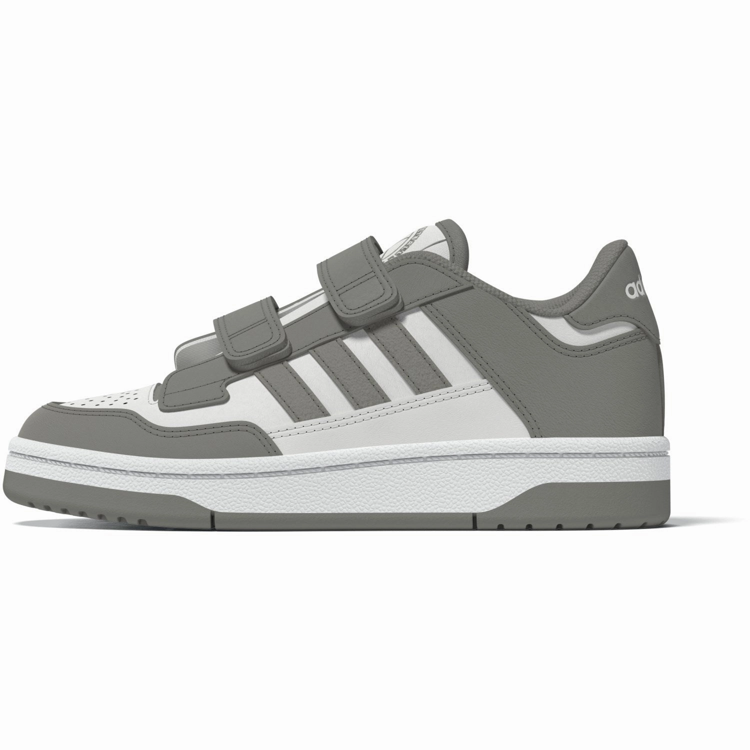 adidas Originals Silver Pebble/Cloud White/Ftwr White Rapid Court Cf C Sneakers Kids Velcro Sneakers discount